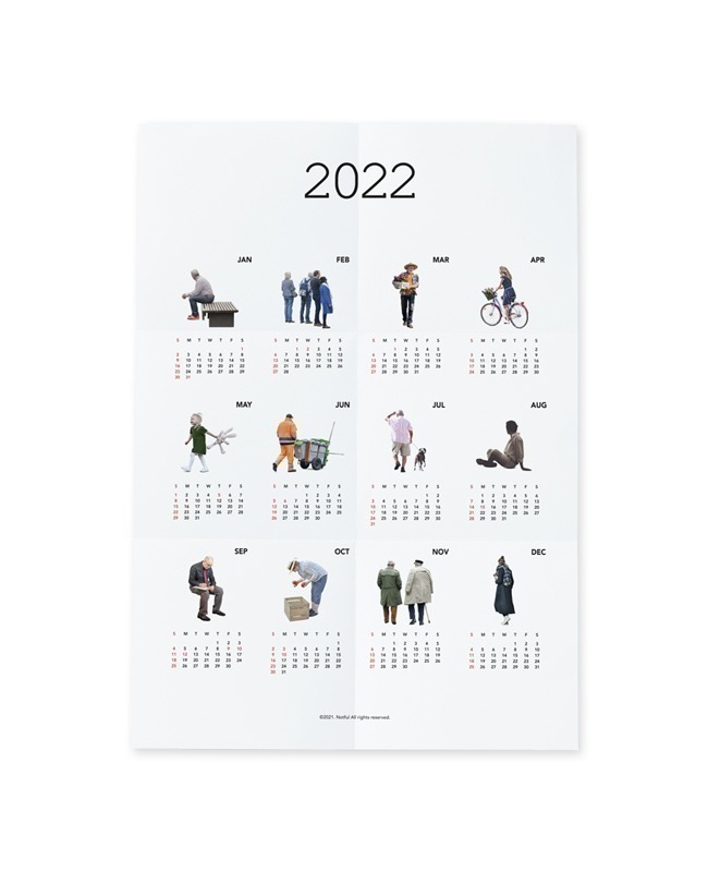 (마지막입고)2022 People calendar poster