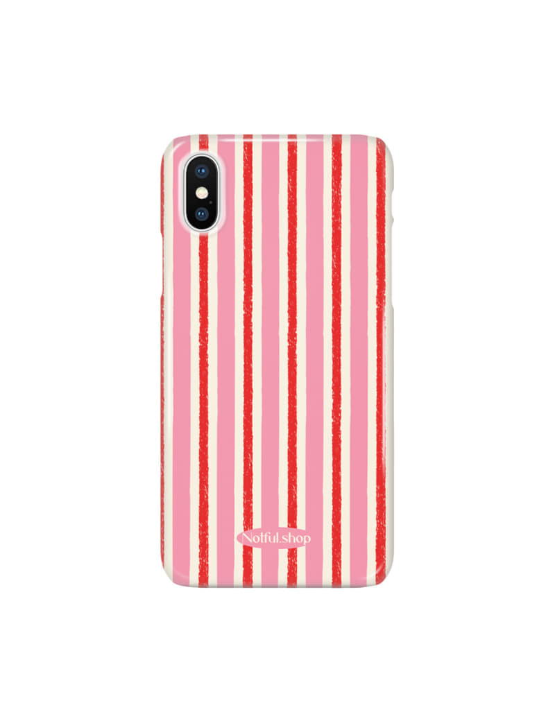 Pink stripe case(glossy)