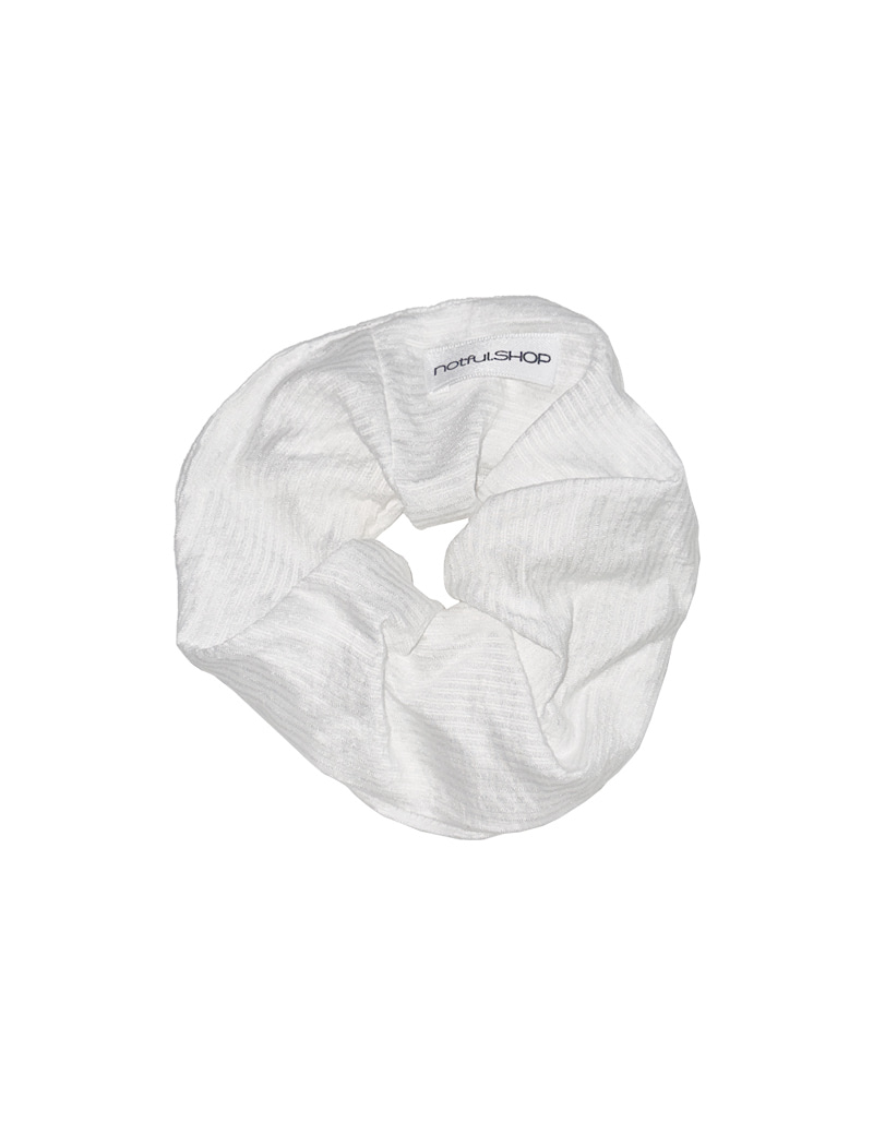 Notful soft cotton scrunchie - whithe(L)
